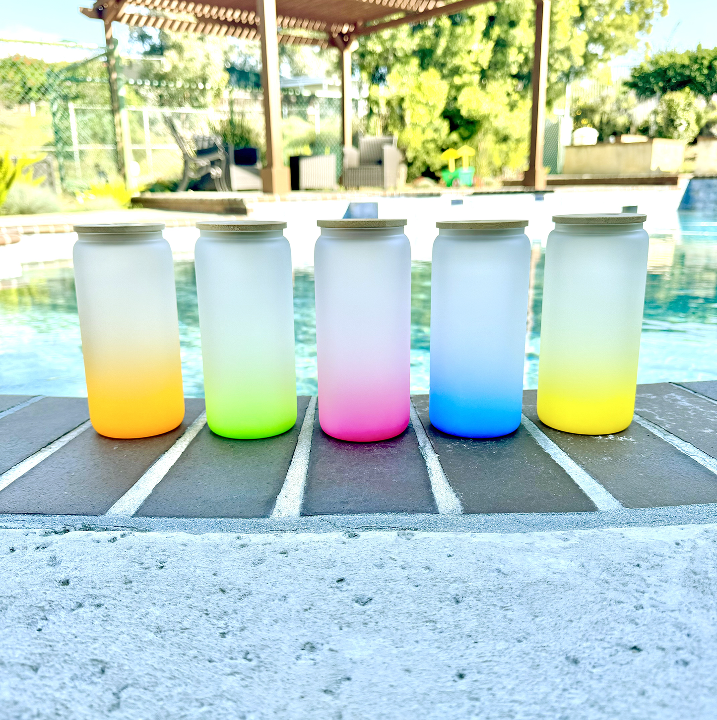 20oz Glass Color Gradient