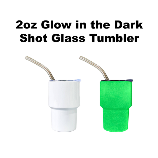 2oz GLOW Sublimation Shot Glass - Mini Tumbler