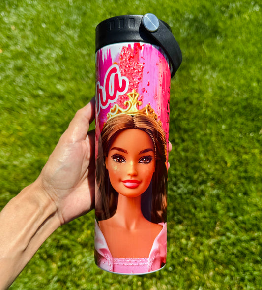 20oz Latina Doll Pink Glam Tumbler