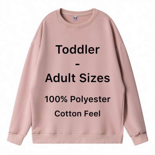 Dusty Pink Sublimation Sweatshirts