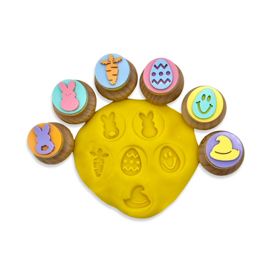 Easter Play Doh Stamps - 6 piece Set