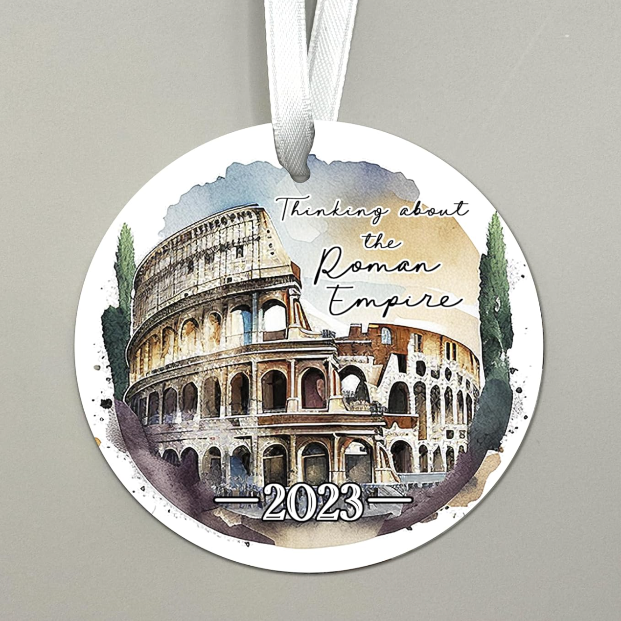 Thinking About the Roman Empire Christmas Ornament