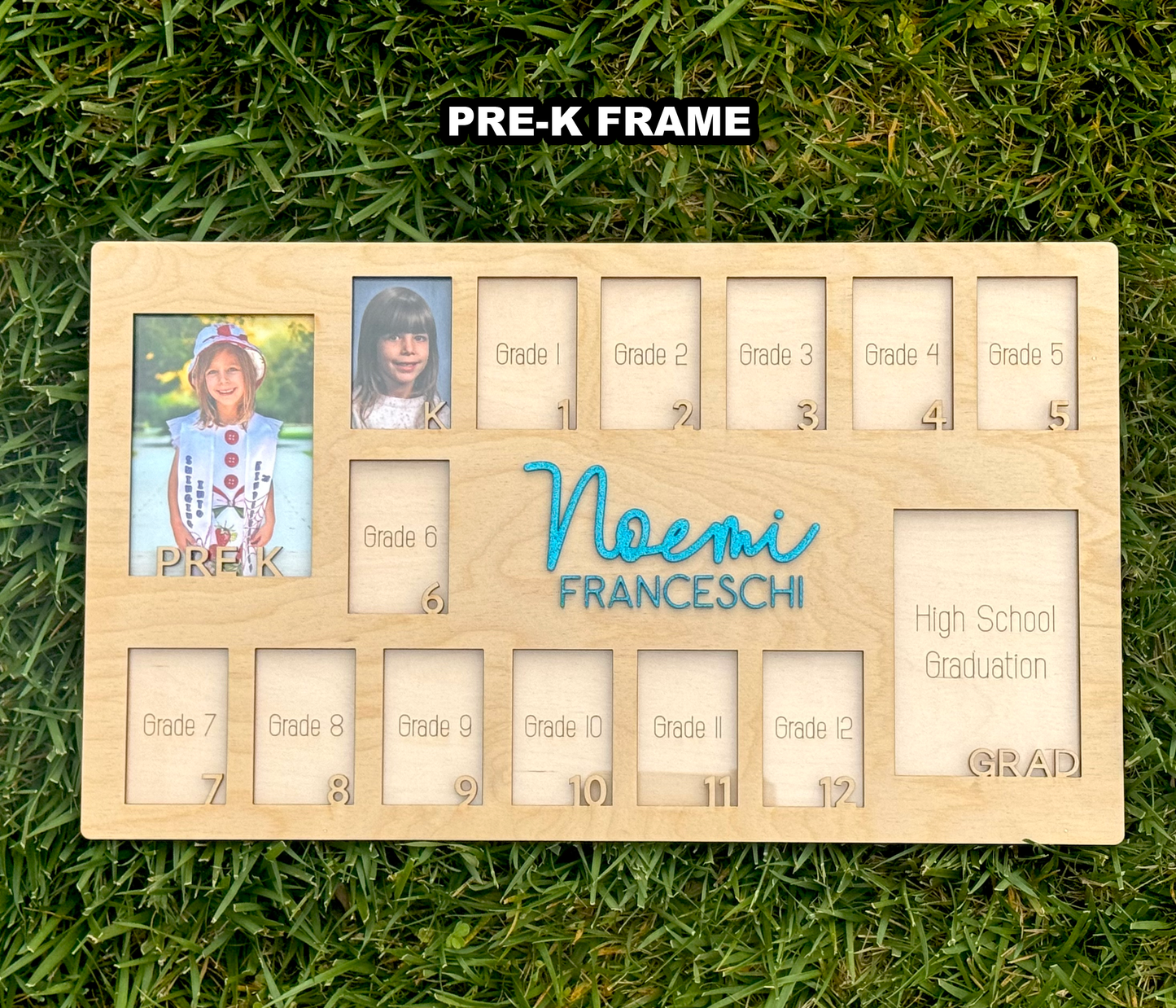 Pre-K or Kindergarten - 12 School Photo Frame