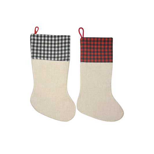 Canvas Christmas Stockings