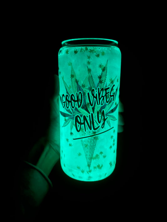 Good Vibes Only - Glow in the Dark Snow Globe Tumbler