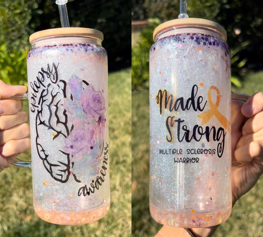 Custom Awareness Snowglobe Tumbler